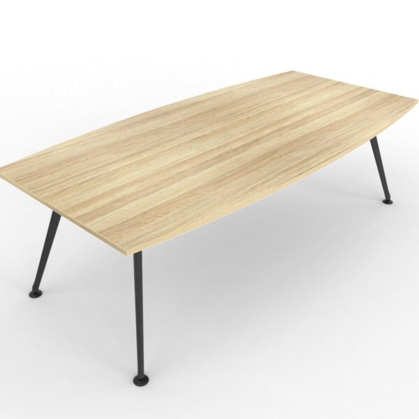Team 2400 x 1200 Boat Shaped Boardroom Table